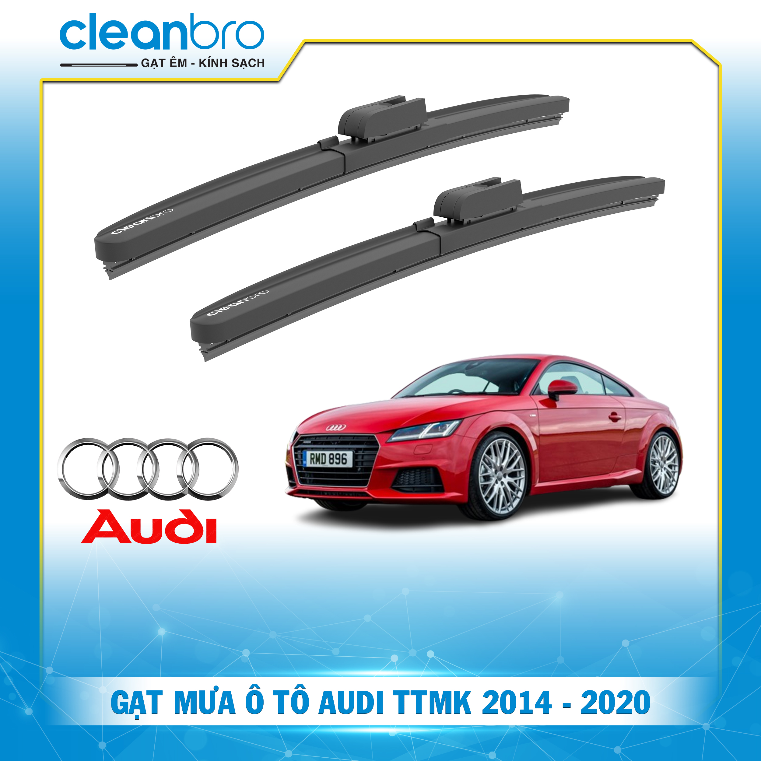 Gạt mưa ô tô hiệu ứng lá sen Audi TTMK [2014-2020]